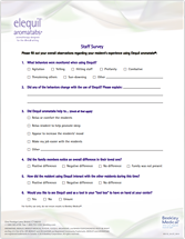 Document: Elequil Aromatabs Staff Survey - Elder Care